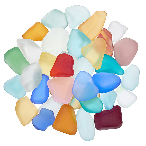 500 g de roche en verre marin pour remplir les vases, décoration d'aquarium, nuggets