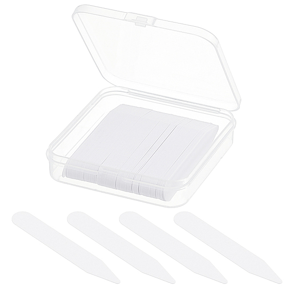 100шт. ПВХ-фиксаторы воротника рубашки, формирователь кромок воротника, предотвращающий деформацию