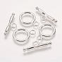 Brass Toggle Clasps, Ring: 23.5X17X2.5mm, Bar: 29X3.5mm, Hole: 3.5mm