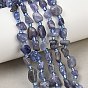 Brins de perles naturelles de tanzanite, nuggets, Grade a