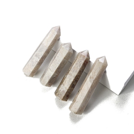 Natural Moonstone Hexagonal Prism Display Decorations, Figurine Home Decoration, Reiki Energy Stone for Healing