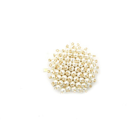 Alloy Bobby Pins, with Imitation Pearl Beads, Ponytail Hook, Flat Round