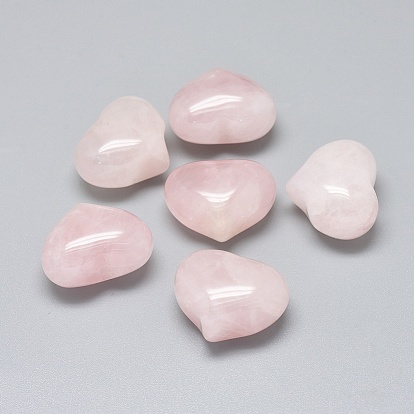 Натуральный розовый кварц сердце пальмы камень, карманный камень для медитации баланса энергии