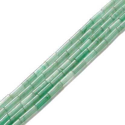 Naturelles aventurine verte brins de perles, colonne