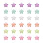 200Pcs Luminous Acrylic Beads, Glow in the Dark, Star