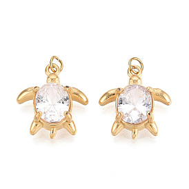 304 подвески из нержавеющей стали с прозрачным кубическим цирконием, с целью перехода в кольце, ионное покрытие (ip), реальный 18 k позолоченный