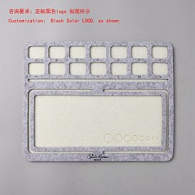 Wood Covered with Felt Bead Design Board, DIY Beading Jewelry Bracelet and Anklet Making Tray, Rectangle
