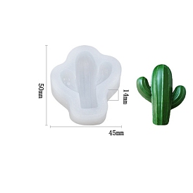 Cactus DIY Candle Silicone Molds, Resin Casting Molds, For UV Resin, Epoxy Resin Jewelry Making