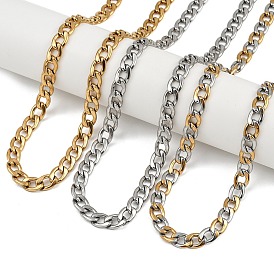 304 ожерелья из цельной цепи из нержавеющей стали / крученые цепи, с карабин-лобстерами 