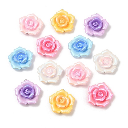 Непрозрачные подвески смолы, , с платиновой железной петлей и пудрой с блестками