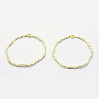 Brass Pendants, Lead Free & Cadmium Free & Nickel Free, Ring