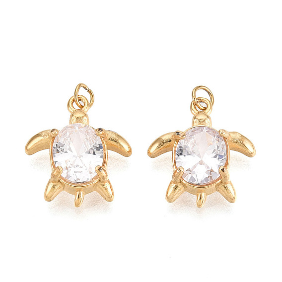 304 подвески из нержавеющей стали с прозрачным кубическим цирконием, с целью перехода в кольце, ионное покрытие (ip), реальный 18 k позолоченный