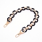 Acrylic Bag Tape, with Light Gold Alloy Swivel Clasps & Spring Gate Rings, Bag Replacement Accessories