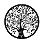Iron Pendants Decoration, Flat Round with Tree of Life
