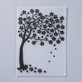 Plastic Embossing Folders, Concave-Convex Embossing Stencils, for Handcraft Photo Album Decoration