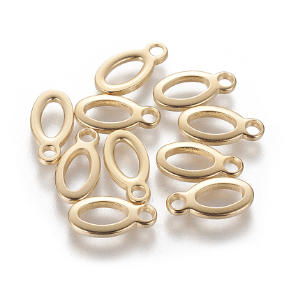 304 Stainless Steel Charms, Stamping Blank Tag, Oval