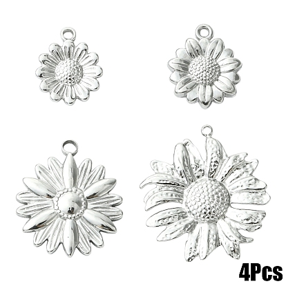 4 шт 4 стили 304 подвески из нержавеющей стали, 