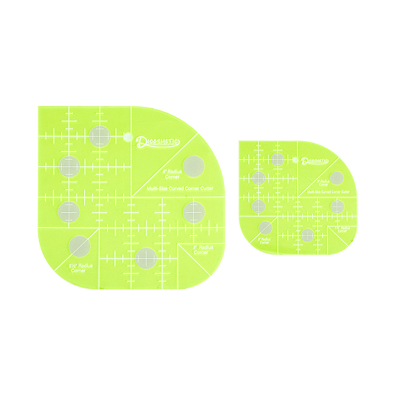 2Pcs 2 Styles Acrylic Alignment T-Shirt Rulers, Ruler Guide, for Applying Vinyl and Sublimation Designs On Shirts