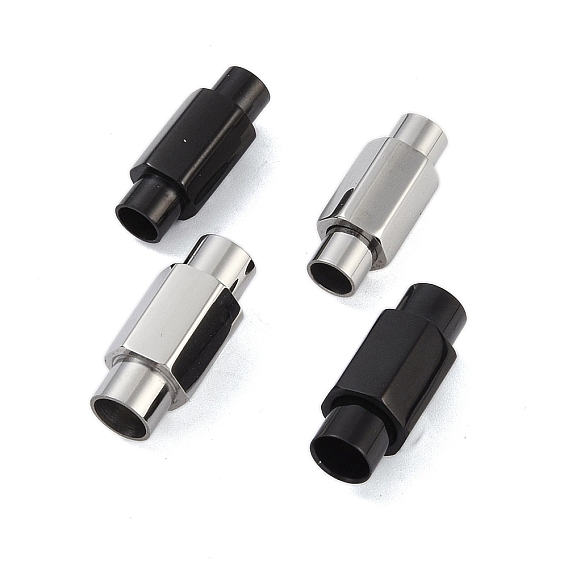 304 магнитные застежки из нержавеющей стали с клеевыми концами, шестиугольник