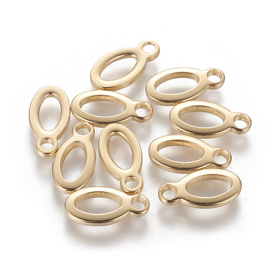 304 Stainless Steel Charms, Stamping Blank Tag, Oval