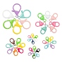 6 Style Spray Painted Eco-Friendly Alloy Lobster Claw Clasps