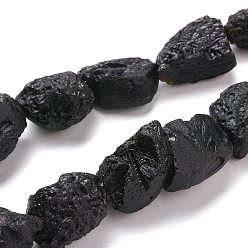 Natural Tektite Beads Strands, Rough Raw Stone, Nuggets