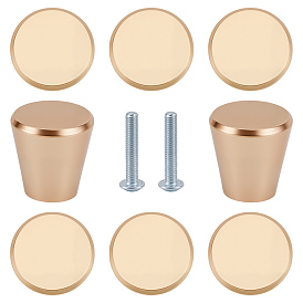 10 ручки для ящиков из алюминиевого сплава с конусами, ящик выдвигает ручку, с железным винтом, для дома, кабинет, шкаф и комод