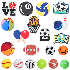 Sports Series PVC Plastic & Silicone Beads Findings Kits