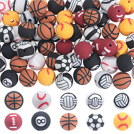 100 шт. 10 стили ручной работы 8 шарики из полимерной глины, игры с мячом