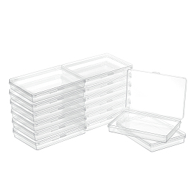 Boîtes en plastique polypropylène (pp), récipients de stockage de talon, avec couvercle à charnière, rectangle