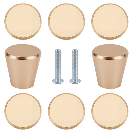 10 ручки для ящиков из алюминиевого сплава с конусами, ящик выдвигает ручку, с железным винтом, для дома, кабинет, шкаф и комод