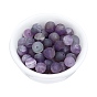 Frosted Natural Amethyst Round Bead Strands, Round