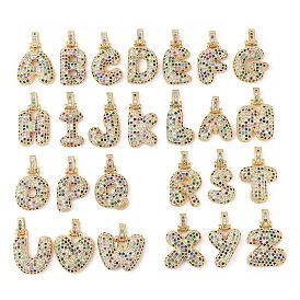 Латунные микро проложить кубического циркония подвески, реальный 18 k позолоченный