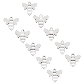 304 charmes en acier inoxydable, abeille