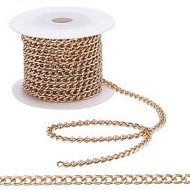 CHGCRAFT DIY Jewelry Making Kits, 5m Aluminium Curb Chain, Plastic Spools