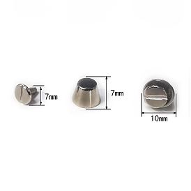 Заклепка из цинкового сплава, с железным винтом, колонка, для кошелька сумочка обувь кожаный ремень для одежды