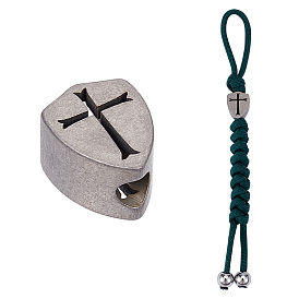 1pc титановый сплав tc4 бусины, крестик