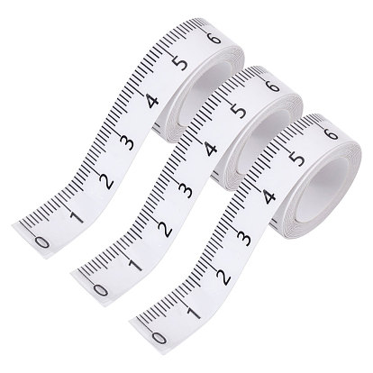 3шт. ПВХ клейкая мягкая измерительная лента, измерительный инструмент