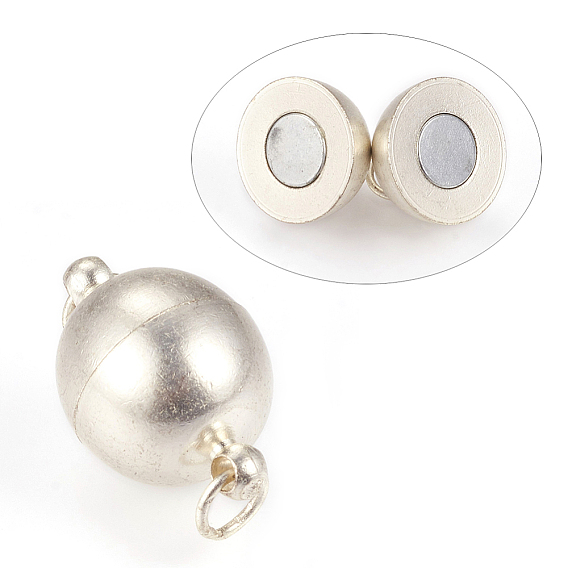 Латунные магнитные застежки с петлями, круглые