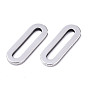 201 Stainless Steel Linking Rings, Oval