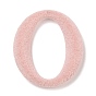 Flocky Resin Pendants, Hollow Oval Charms
