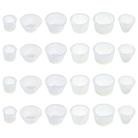 24 pièces 6 styles de coques en silicone