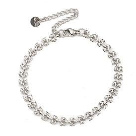 304 Stainless Steel Link Chain Bracelets for Women