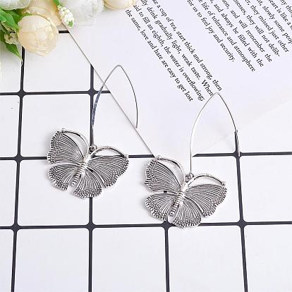 Butterfly Alloy Dangle Earrings for Women