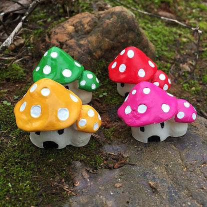 Смоляные грибы мини-модель витрина украшения, аксессуары для микроландшафта, притворяясь опорными украшениями