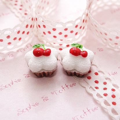 Миниатюрные украшения из смолы, аксессуары для домашнего кукольного домика с микро-ландшафтом, притворяясь опорными украшениями, торт