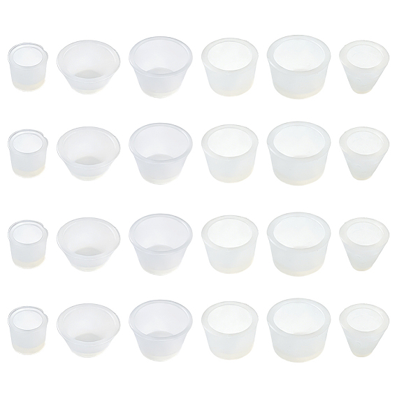24Pcs 6 Styles Silicone Cover