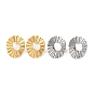 304 Stainless Steel Stud Earring Findings, Donut with Hole