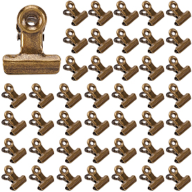 60Pcs Zinc Alloy Clips, for Paper Document, School Office Supplies