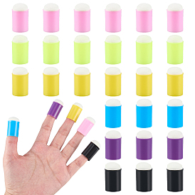 36Pcs 6 Colors PP Finger Protector, with Foams, Painting Supplies, Column